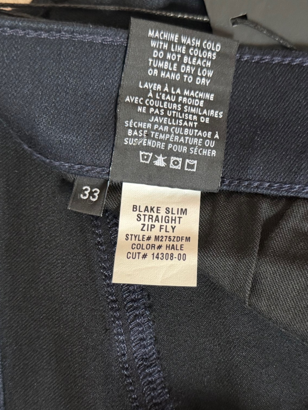 NEW Hudson Men's Jeans Blake Slim Straight AIRWALK Dark Blue Size 33x 34 - Picture 6 of 10